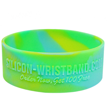 25mm embossed wristbands swirl04