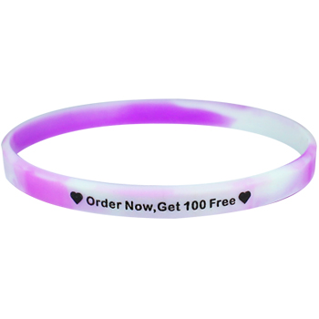 1/4 inch printed wristband