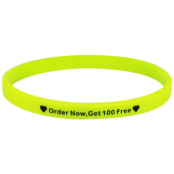 1/4 inch printed wristband