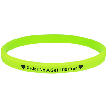 1/4 inch printed wristband