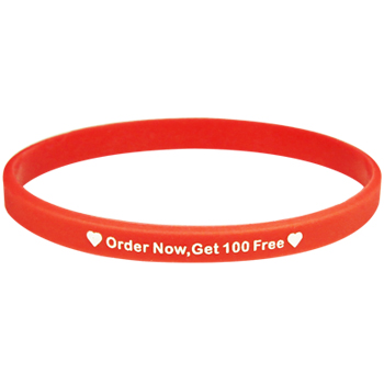 1/4 inch printed wristband